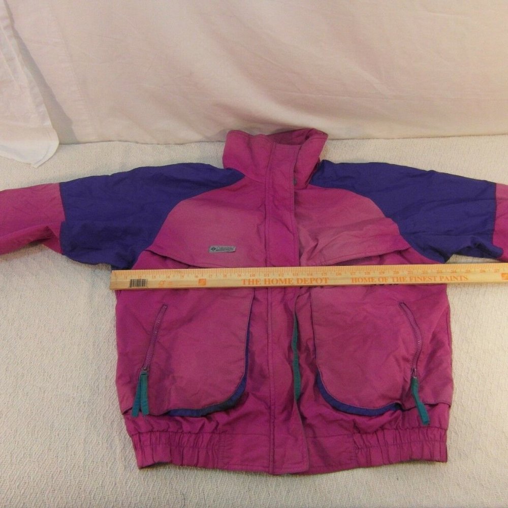 WOMEN'S VINTAGE COLUMBIA SPORTSWEAR PINK PURPLE POWDER KEG RADIAL COAT IG 368